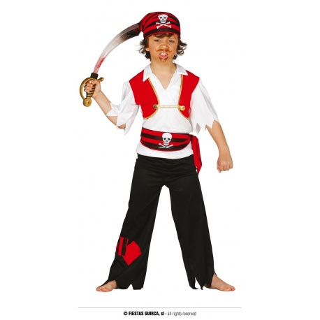 Disfraz infantil de pirata